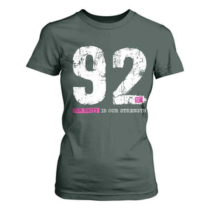 The 92% Black Women Power T Shirt For Women Black History Month TS10 Dark Forest Green Print Your Wear