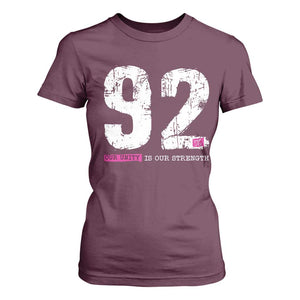 The 92% Black Women Power T Shirt For Women Black History Month TS10 Maroon Print Your Wear