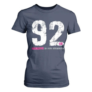 The 92% Black Women Power T Shirt For Women Black History Month TS10 Navy Print Your Wear