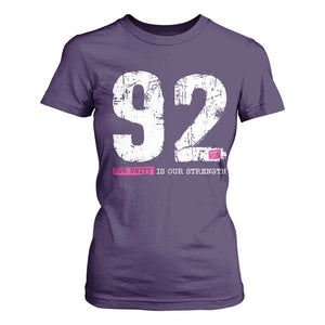 The 92% Black Women Power T Shirt For Women Black History Month TS10 Purple Print Your Wear