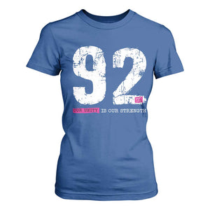 The 92% Black Women Power T Shirt For Women Black History Month TS10 Royal Blue Print Your Wear