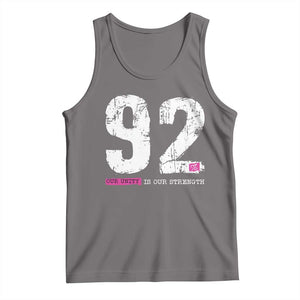 The 92% Black Women Power Tank Top Black History Month TS10 Deep Heather Print Your Wear