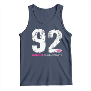 The 92% Black Women Power Tank Top Black History Month TS10 Navy Print Your Wear