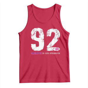 The 92% Black Women Power Tank Top Black History Month TS10 Red Print Your Wear