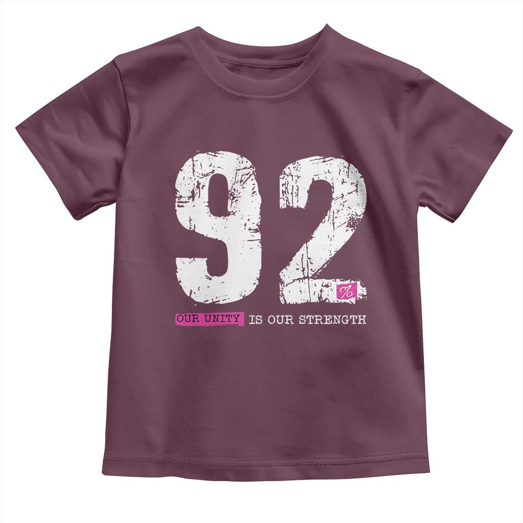 The 92% Black Women Power Toddler T Shirt Black History Month TS10 Maroon Print Your Wear