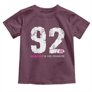 The 92% Black Women Power Toddler T Shirt Black History Month TS10 Maroon Print Your Wear