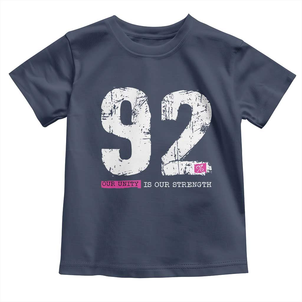 The 92% Black Women Power Toddler T Shirt Black History Month TS10 Navy Print Your Wear