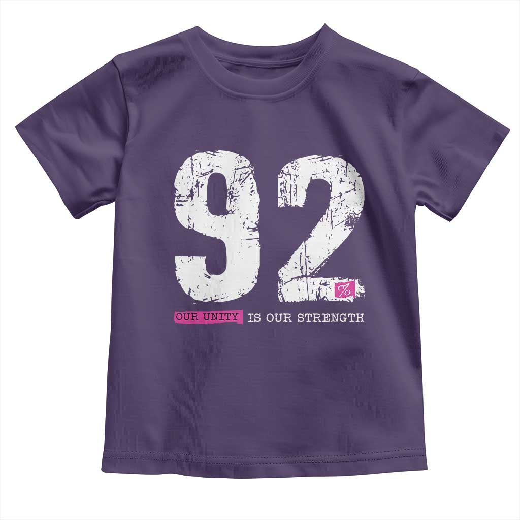 The 92% Black Women Power Toddler T Shirt Black History Month TS10 Purple Print Your Wear