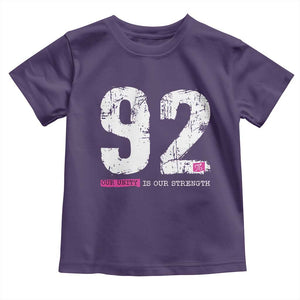 The 92% Black Women Power Toddler T Shirt Black History Month TS10 Purple Print Your Wear
