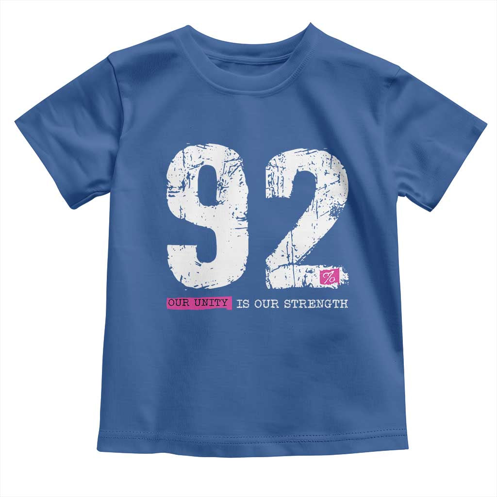 The 92% Black Women Power Toddler T Shirt Black History Month TS10 Royal Blue Print Your Wear