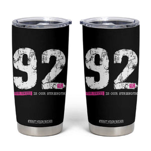 The 92% Black Women Power Tumbler Cup Black History Month TS10 Black Print Your Wear