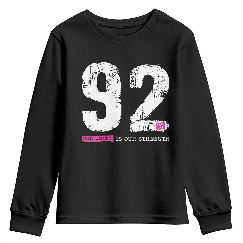 The 92% Black Women Power Youth Sweatshirt Black History Month TS10 Black Print Your Wear