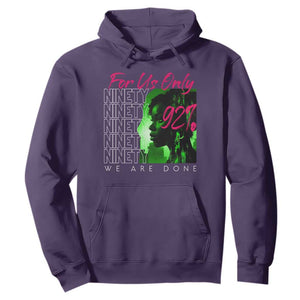 The 92% Black Women Power Hoodie For Us Only 92% We Are Done TS10 Purple Print Your Wear