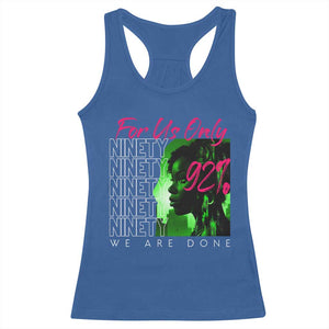 The 92% Black Women Power Racerback Tank Top For Us Only 92% We Are Done TS10 Royal Blue Print Your Wear