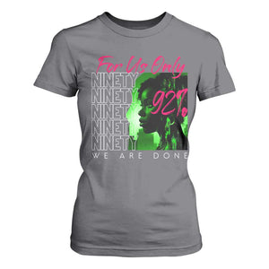 The 92% Black Women Power T Shirt For Women For Us Only 92% We Are Done TS10 Charcoal Print Your Wear