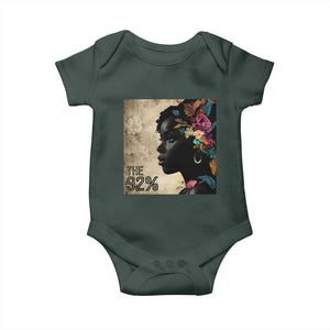 The 92% Black Women Power Baby Onesie 92 Percent Floral Melanin Girls TS10 Print Your Wear
