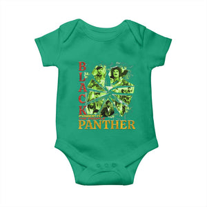 Vintage Black Panther Party Baby Onesie Newton Seale Shakur Black History Month Juneteenth TS10 Irish Green Print Your Wear