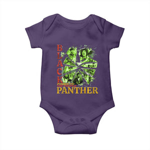 Vintage Black Panther Party Baby Onesie Newton Seale Shakur Black History Month Juneteenth TS10 Purple Print Your Wear