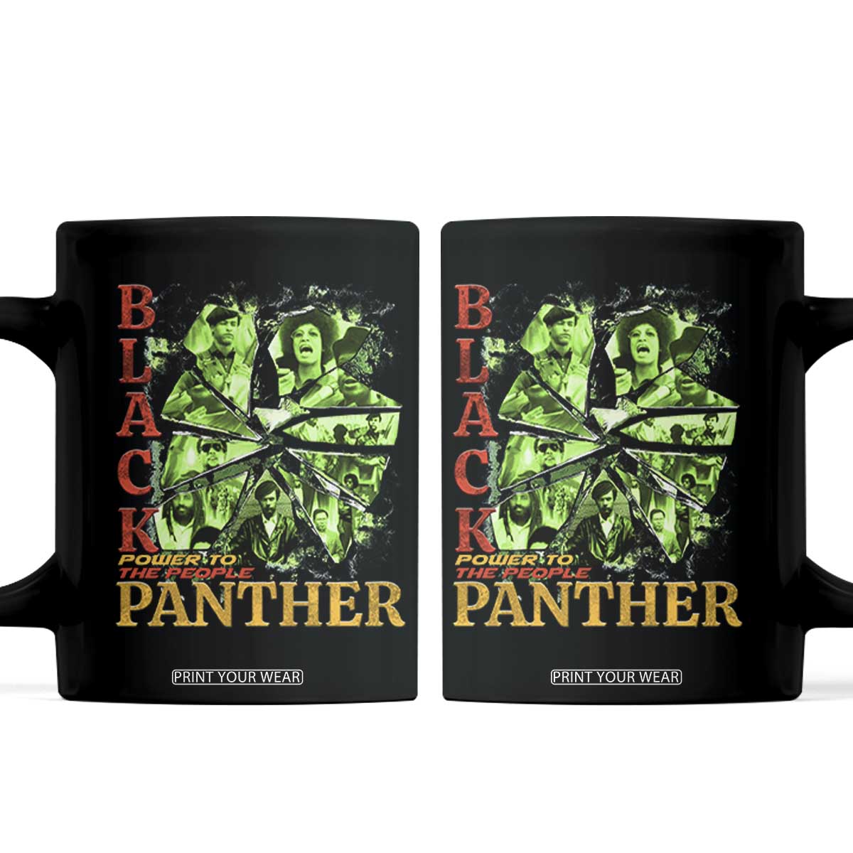 Vintage Black Panther Party Coffee Mug Newton Seale Shakur Black History Month Juneteenth TS10 Black Print Your Wear