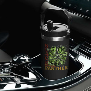 Vintage Black Panther Party Flip Straw Tumbler Newton Seale Shakur Black History Month Juneteenth TS10 Print Your Wear