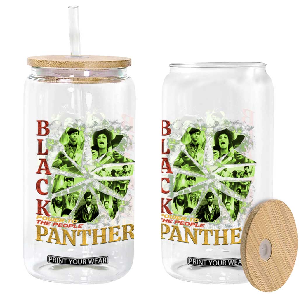 Vintage Black Panther Party Glass Can Newton Seale Shakur Black History Month Juneteenth TS10 Print Your Wear