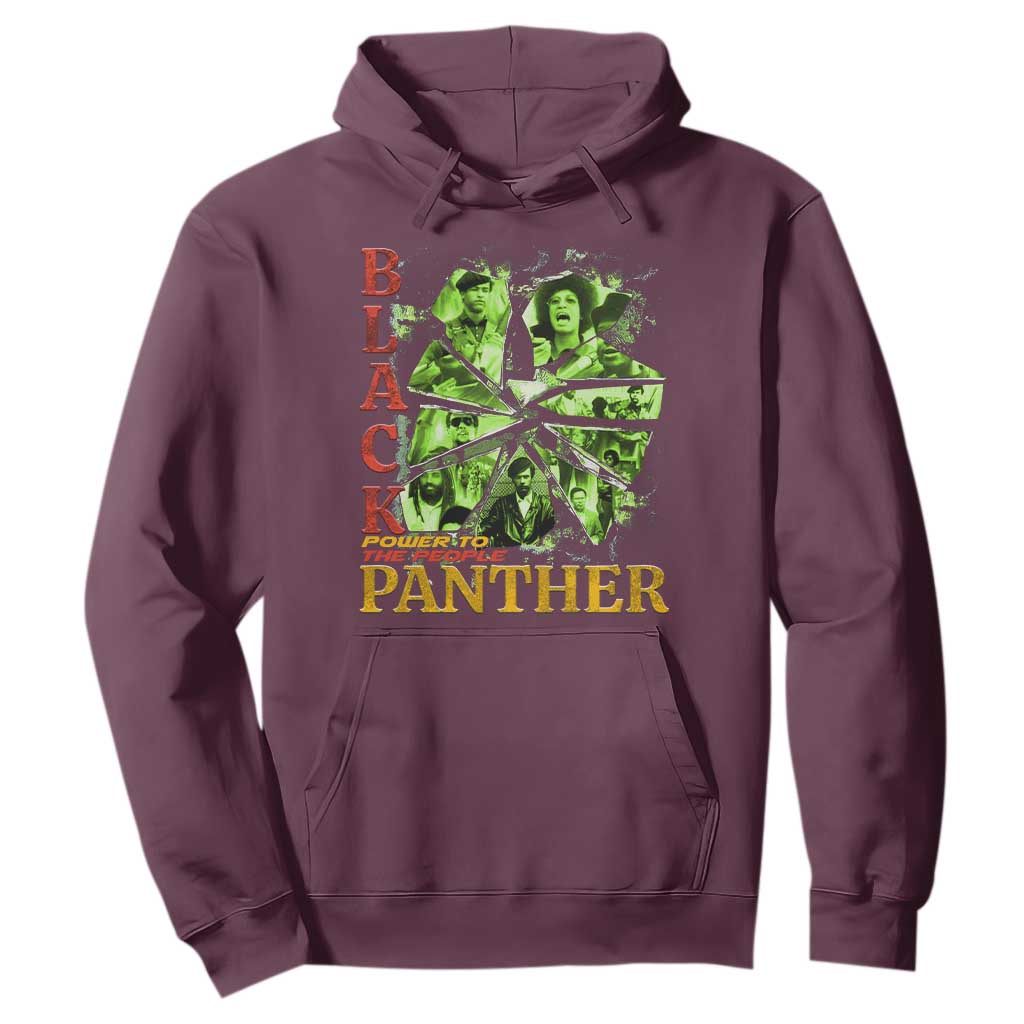 Vintage Black Panther Party Hoodie Newton Seale Shakur Black History Month Juneteenth TS10 Maroon Print Your Wear