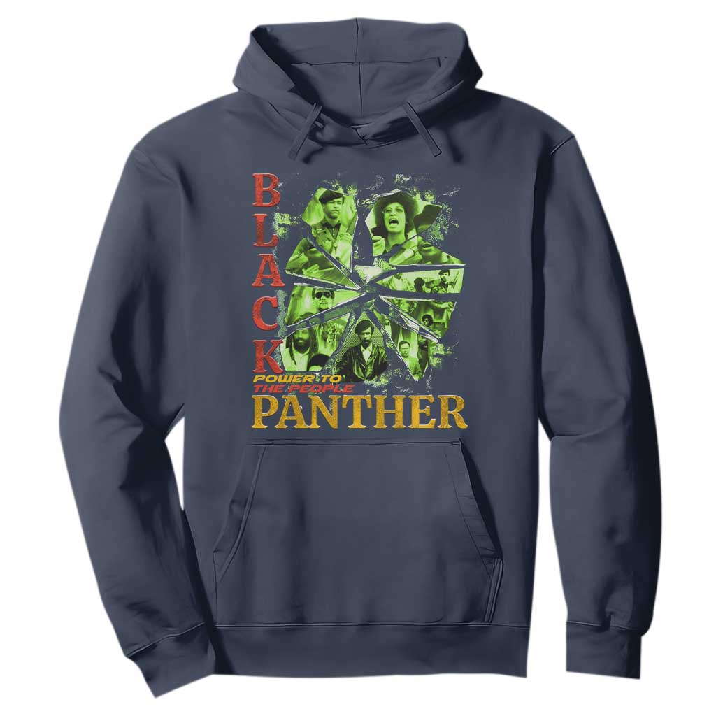Vintage Black Panther Party Hoodie Newton Seale Shakur Black History Month Juneteenth TS10 Navy Print Your Wear