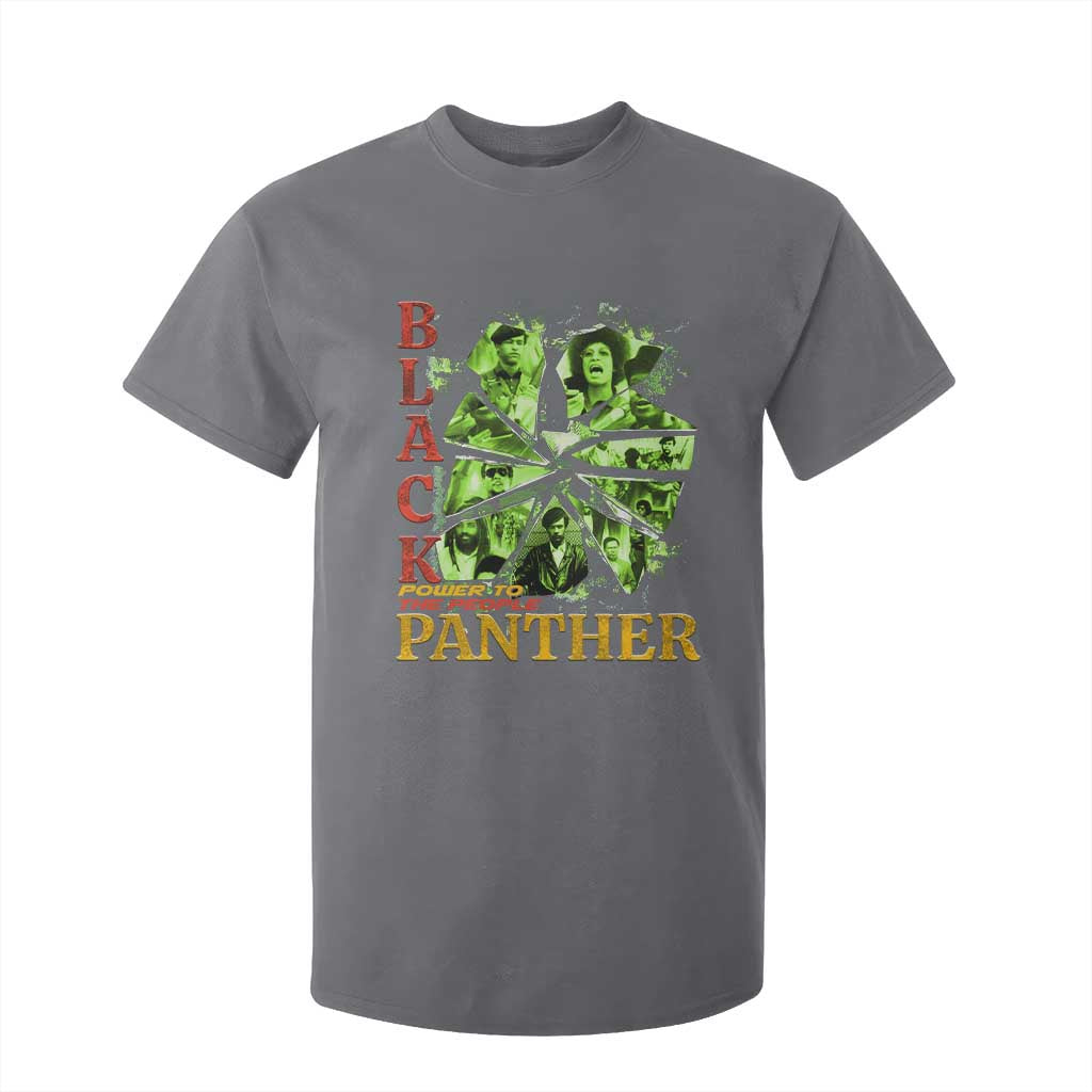 Vintage Black Panther Party T Shirt For Kid Newton Seale Shakur Black History Month Juneteenth TS10 Charcoal Print Your Wear