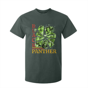Vintage Black Panther Party T Shirt For Kid Newton Seale Shakur Black History Month Juneteenth TS10 Dark Forest Green Print Your Wear