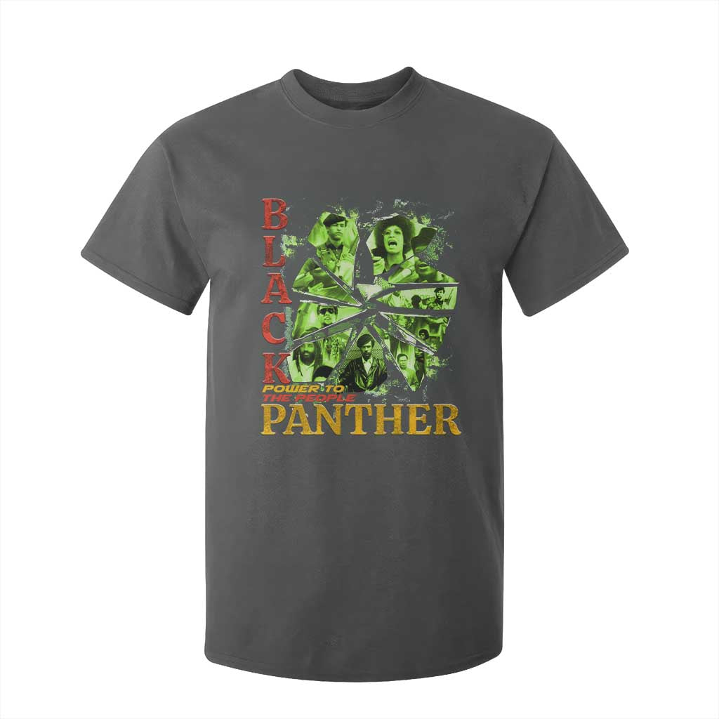 Vintage Black Panther Party T Shirt For Kid Newton Seale Shakur Black History Month Juneteenth TS10 Dark Heather Print Your Wear