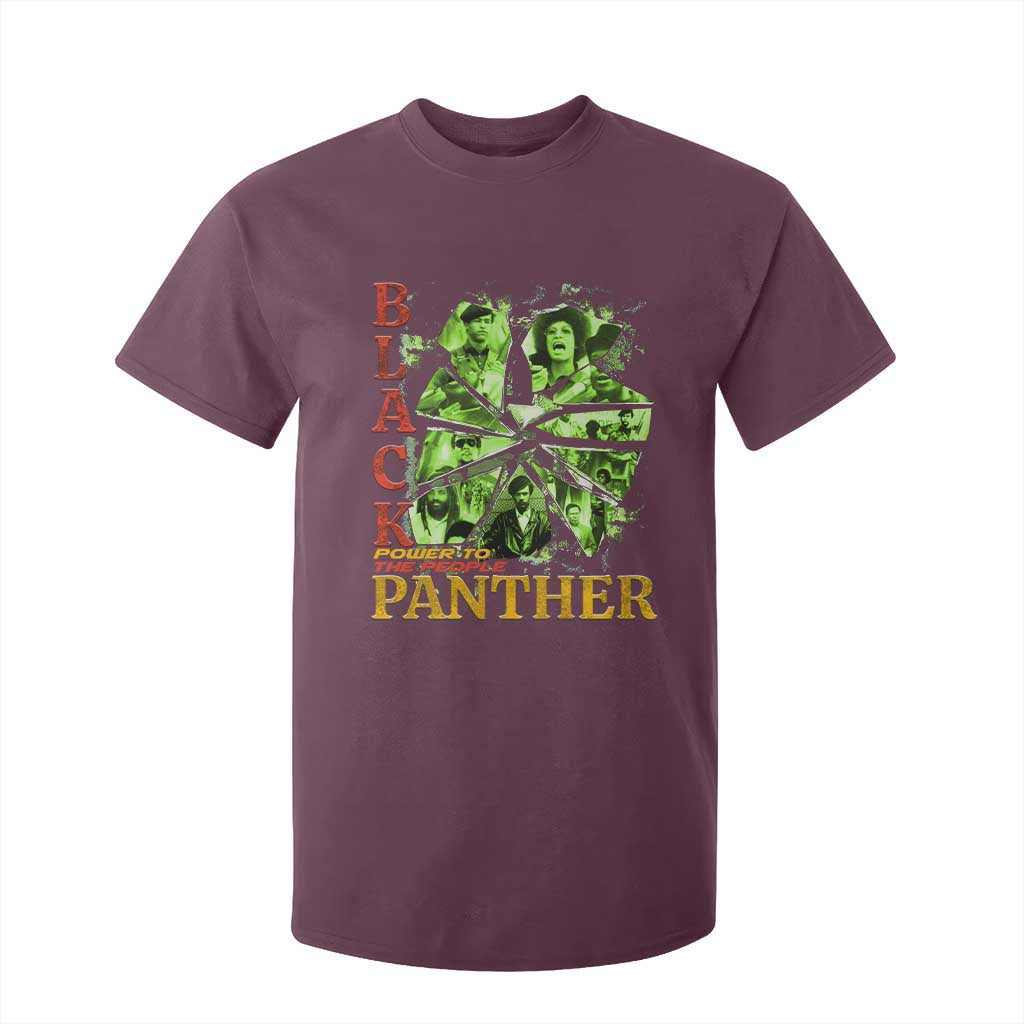 Vintage Black Panther Party T Shirt For Kid Newton Seale Shakur Black History Month Juneteenth TS10 Maroon Print Your Wear