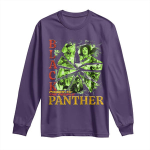 Vintage Black Panther Party Long Sleeve Shirt Newton Seale Shakur Black History Month Juneteenth TS10 Purple Print Your Wear