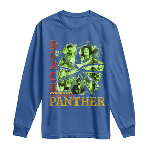 Vintage Black Panther Party Long Sleeve Shirt Newton Seale Shakur Black History Month Juneteenth TS10 Royal Blue Print Your Wear