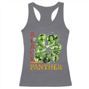 Vintage Black Panther Party Racerback Tank Top Newton Seale Shakur Black History Month Juneteenth TS10 Charcoal Print Your Wear