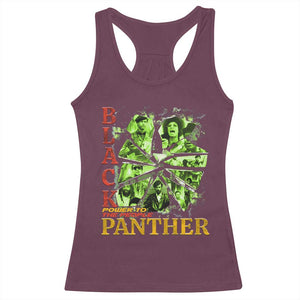 Vintage Black Panther Party Racerback Tank Top Newton Seale Shakur Black History Month Juneteenth TS10 Maroon Print Your Wear