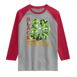 Vintage Black Panther Party Raglan Shirt Newton Seale Shakur Black History Month Juneteenth TS10 Sport Gray Red Print Your Wear
