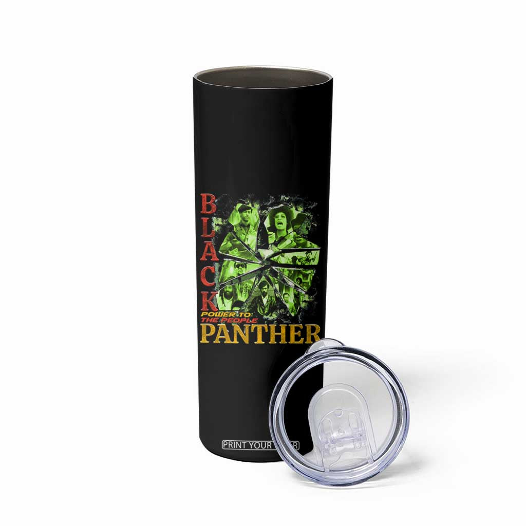 Vintage Black Panther Party Skinny Tumbler Newton Seale Shakur Black History Month Juneteenth TS10 Print Your Wear
