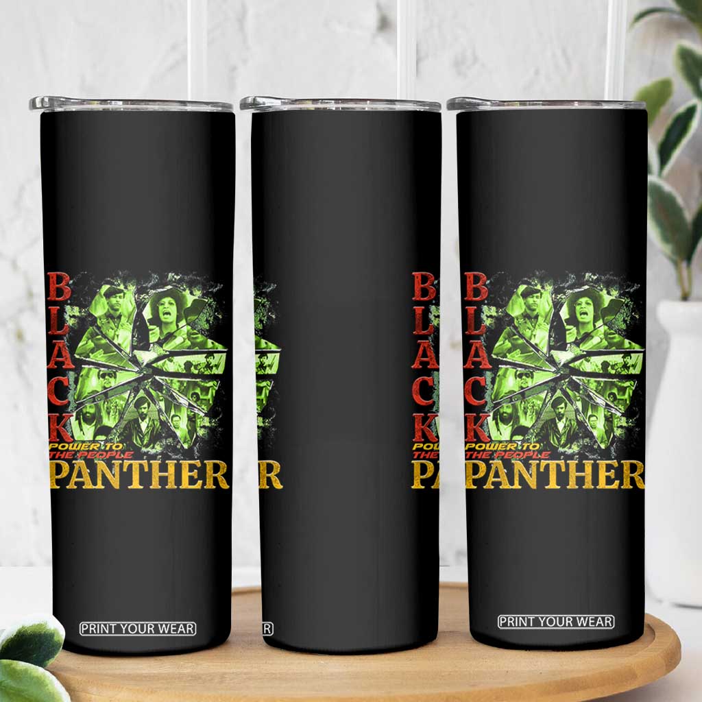 Vintage Black Panther Party Skinny Tumbler Newton Seale Shakur Black History Month Juneteenth TS10 Print Your Wear