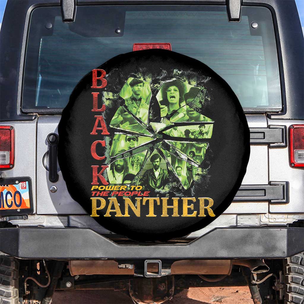 Vintage Black Panther Party Spare Tire Cover Newton Seale Shakur Black History Month Juneteenth TS10 No hole Black Print Your Wear