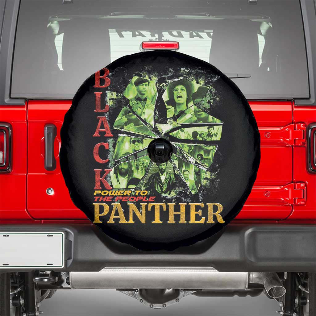 Vintage Black Panther Party Spare Tire Cover Newton Seale Shakur Black History Month Juneteenth TS10 Black Print Your Wear