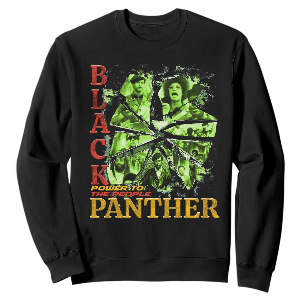 Vintage Black Panther Party Sweatshirt Newton Seale Shakur Black History Month Juneteenth TS10 Black Print Your Wear