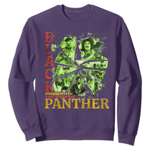 Vintage Black Panther Party Sweatshirt Newton Seale Shakur Black History Month Juneteenth TS10 Purple Print Your Wear