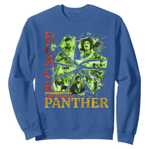 Vintage Black Panther Party Sweatshirt Newton Seale Shakur Black History Month Juneteenth TS10 Royal Blue Print Your Wear