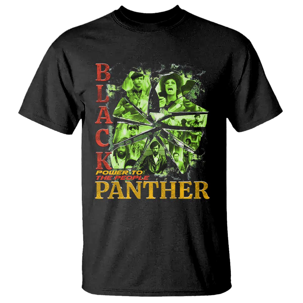 Vintage Black Panther Party T Shirt Newton Seale Shakur Black History Month Juneteenth - Print Your Wear