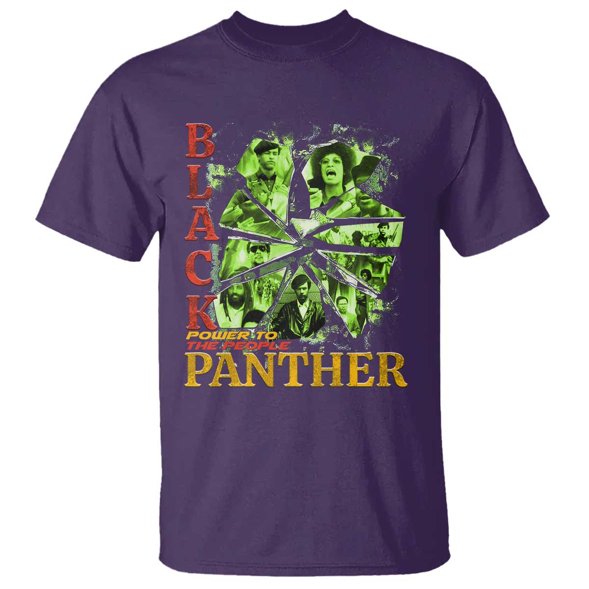Vintage Black Panther Party T Shirt Newton Seale Shakur Black History Month Juneteenth TS10 Purple Print Your Wear