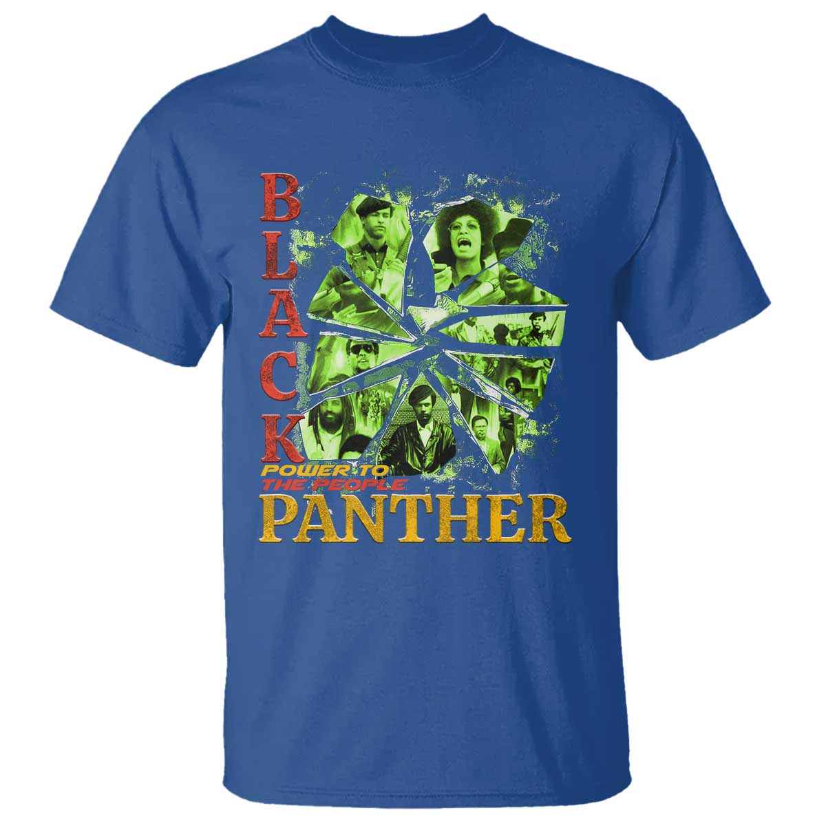 Vintage Black Panther Party T Shirt Newton Seale Shakur Black History Month Juneteenth TS10 Royal Blue Print Your Wear