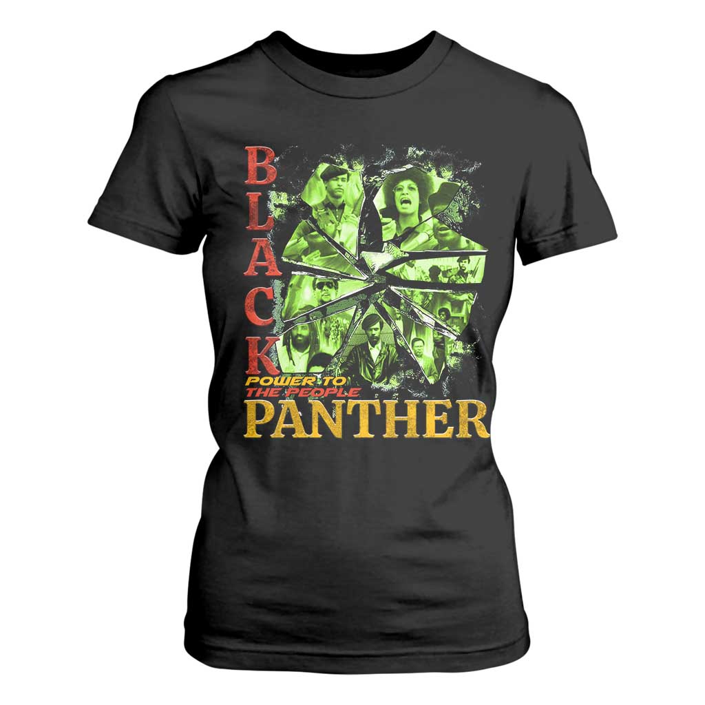 Vintage Black Panther Party T Shirt For Women Newton Seale Shakur Black History Month Juneteenth TS10 Black Print Your Wear