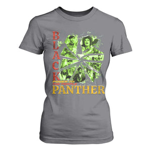 Vintage Black Panther Party T Shirt For Women Newton Seale Shakur Black History Month Juneteenth TS10 Charcoal Print Your Wear
