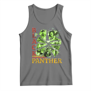 Vintage Black Panther Party Tank Top Newton Seale Shakur Black History Month Juneteenth TS10 Black Heather Print Your Wear
