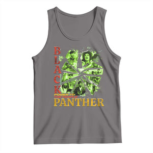Vintage Black Panther Party Tank Top Newton Seale Shakur Black History Month Juneteenth TS10 Deep Heather Print Your Wear